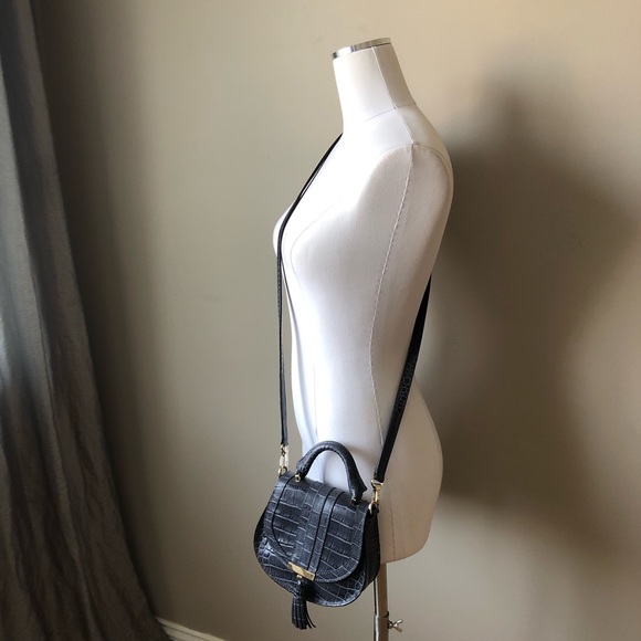 Demellier London The Venice Bag Blue Embossed Crocodile Leather Crossbody bag - Picture 13 of 13